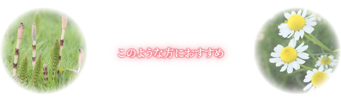 このような方におすすめ